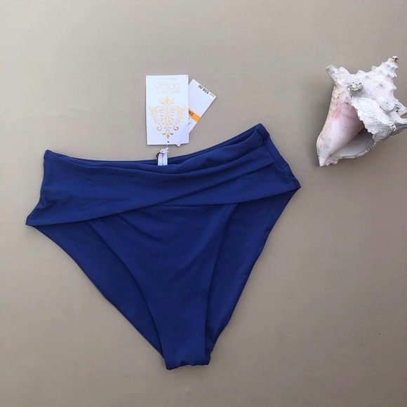 NWT BECCA Royal Blue Cutout Bikini - Picture 7 of 9